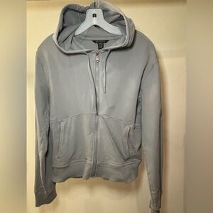 Athleta Light Gray Zip-Up Jacket